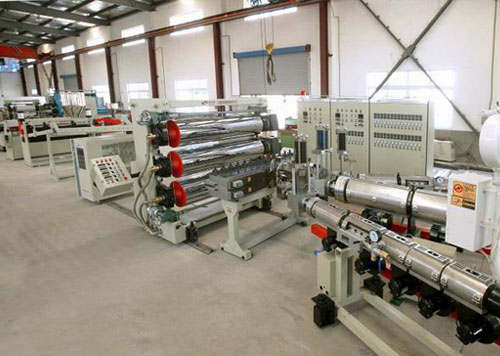 Linha de extrusão de chapa ótica PCPMMA